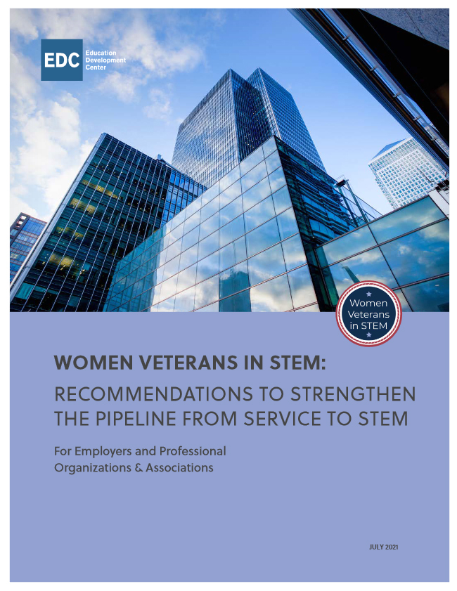 RECOMMENDATIONS TO STRENGTHEN THE PIPELINE FROM SERVICE TO STEM